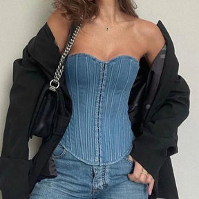 Corset Jeans The Hills - Jeans Azul - P - Corset - Maeve